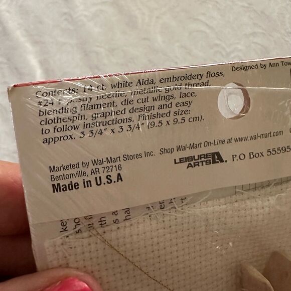 Holiday Time Counted Cross Stitch Kit Christmas Ornaments Vintage Craft Kit - Picture 4 of 5